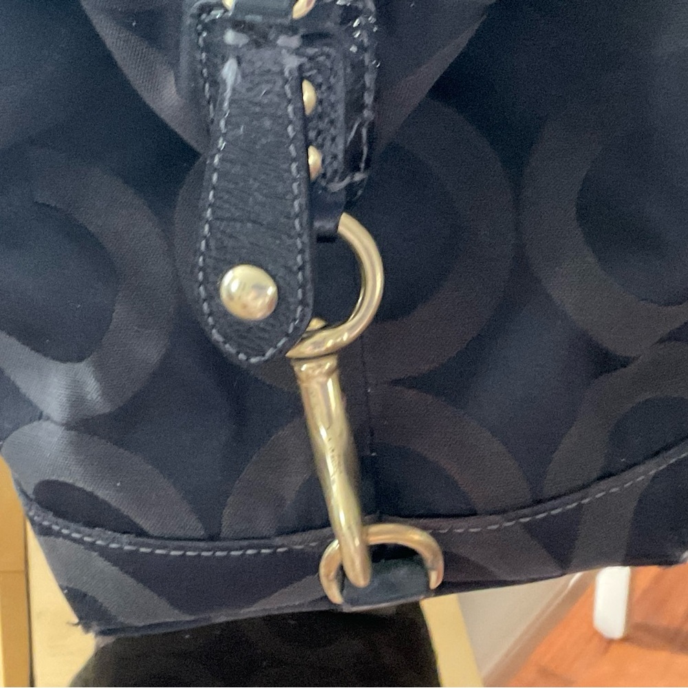 Coach Madison's black satchel has three tags and is in EUC - Picture 13 of 13
